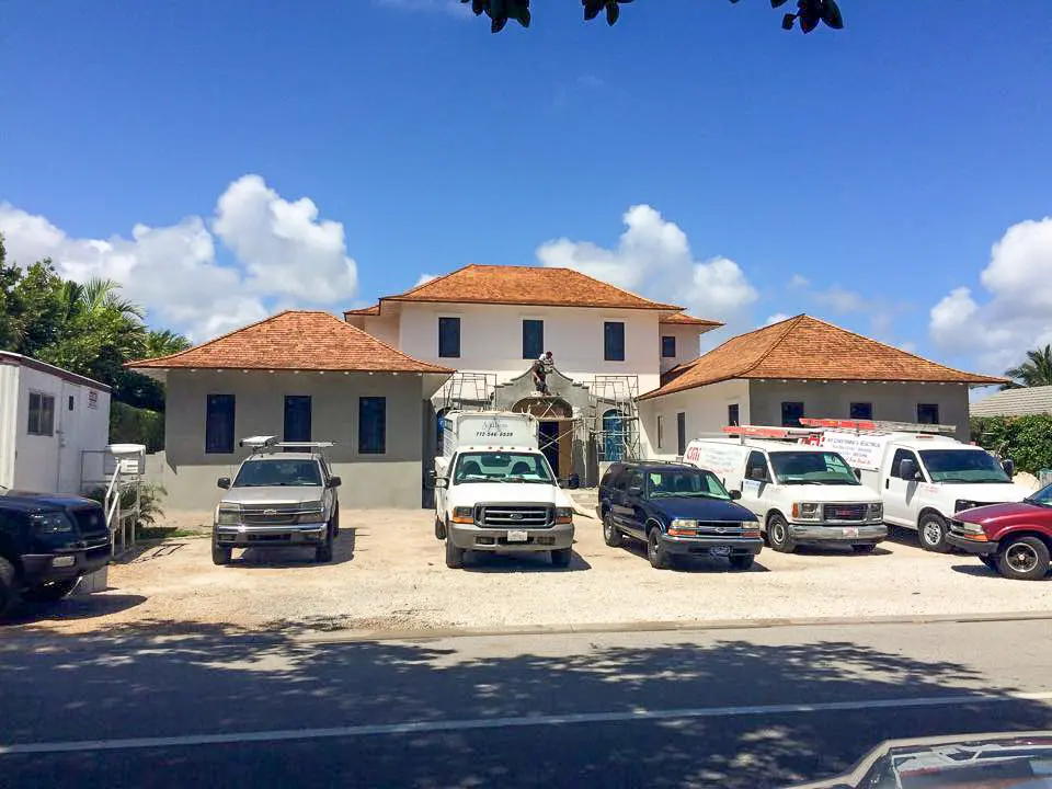 Cedar Perfection Shingle Roof in-progress 2